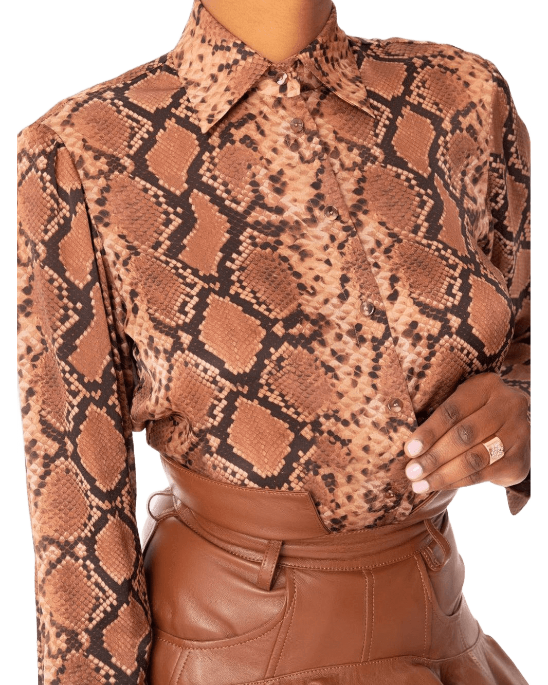 Zimmermann Brown Leather Skirt Glam Steals