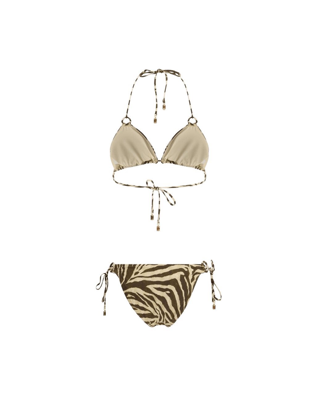 Zimmermann Brown Polyamide Bikini Glam Steals