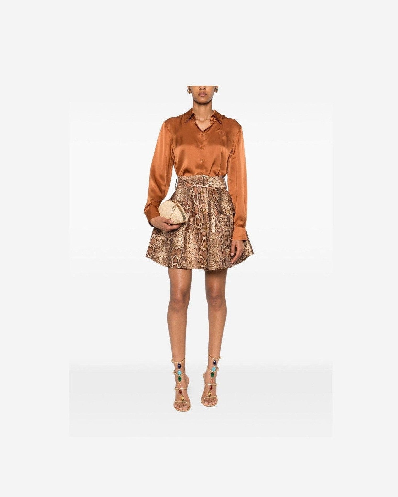 Zimmermann Brown Shirt Glam Steals