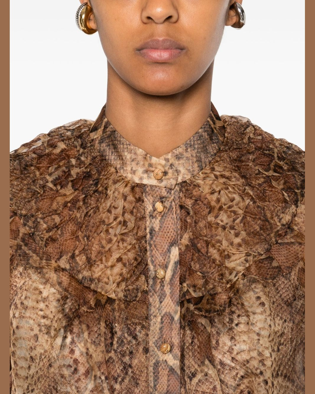 Zimmermann Brown Shirt Glam Steals