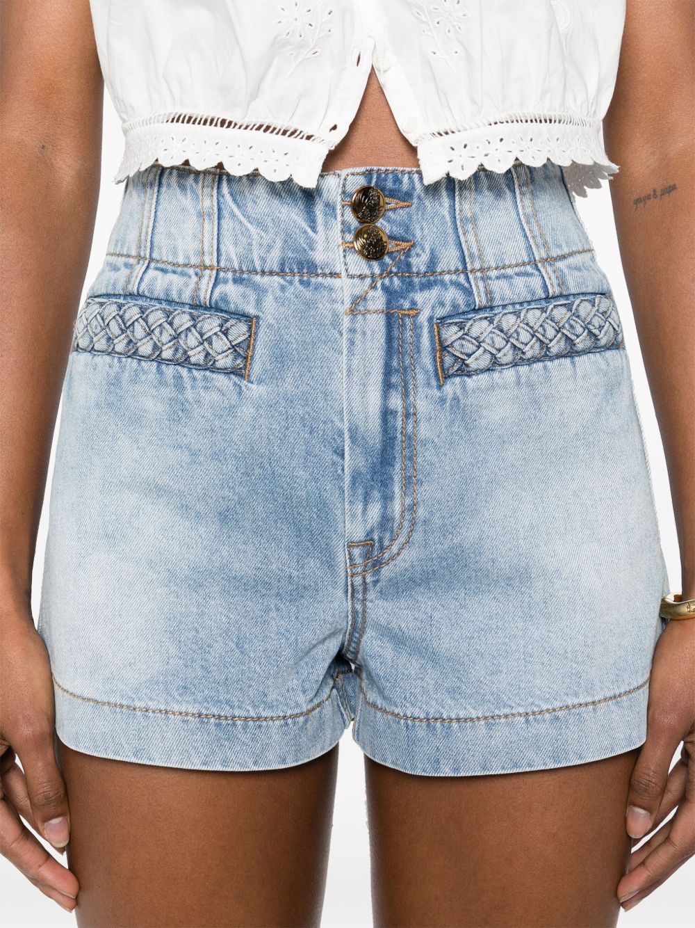 Zimmermann Clear Blue Shorts Glam Steals