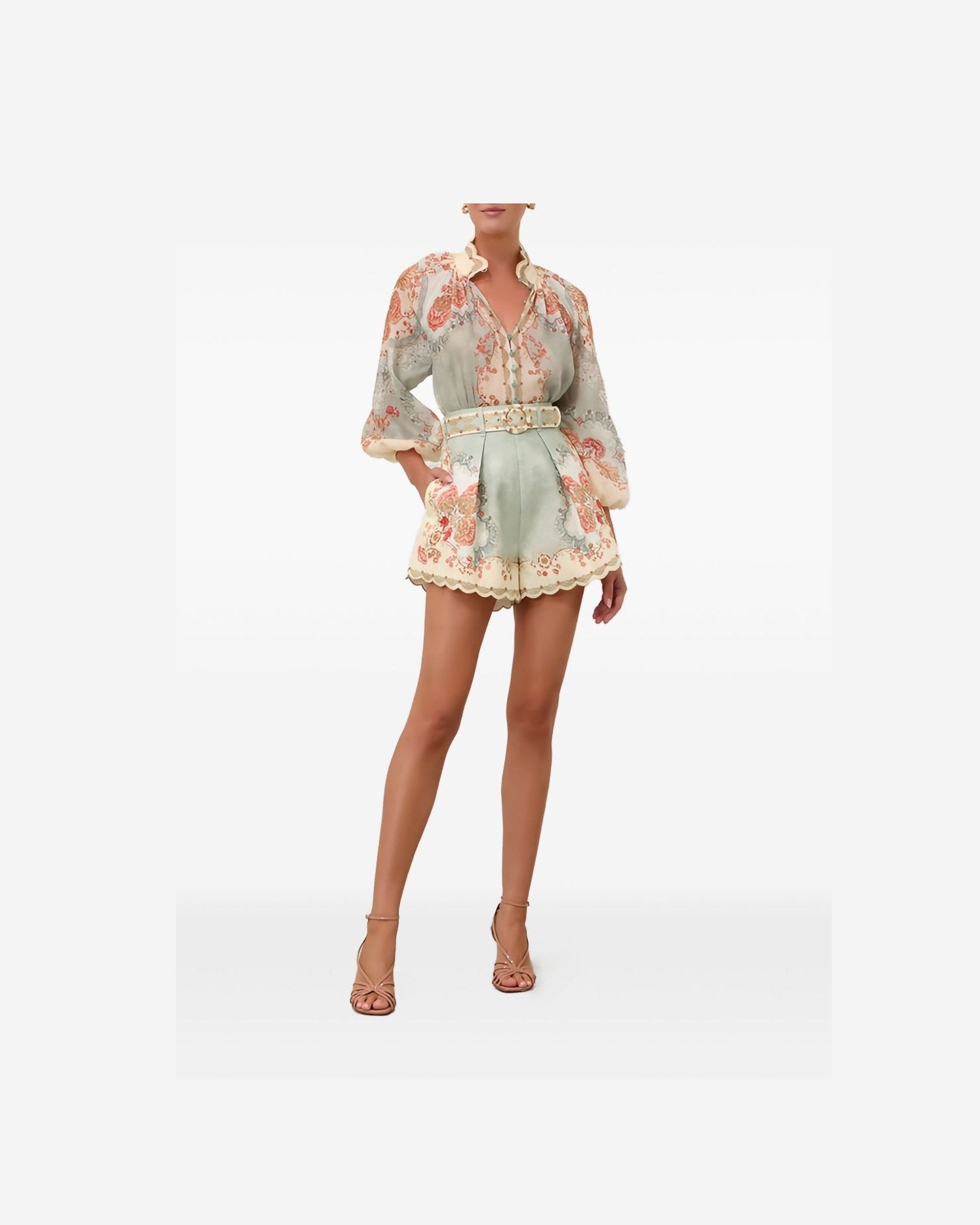 Zimmermann Clear Blue Shorts Glam Steals