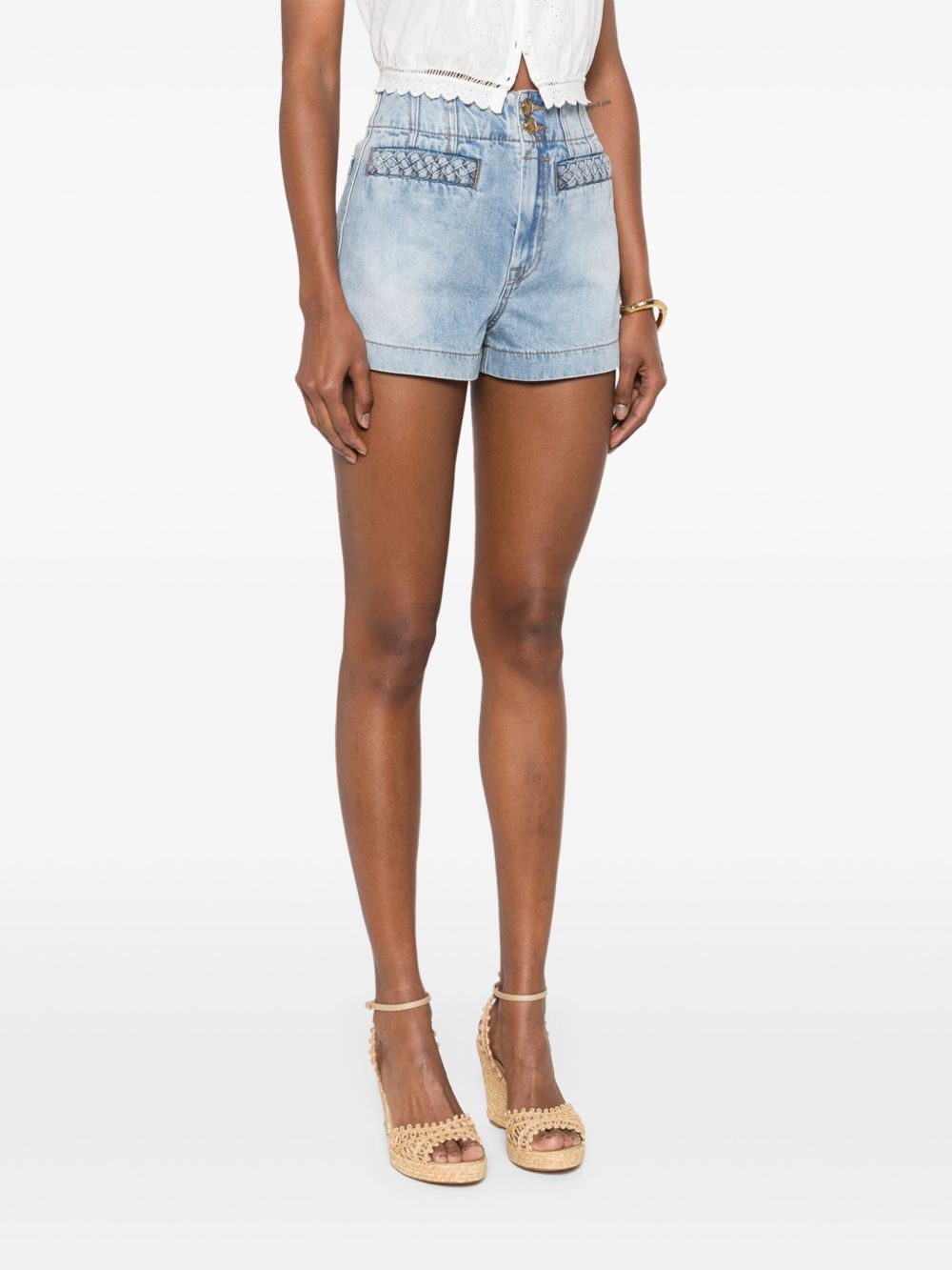 Zimmermann Clear Blue Shorts Glam Steals
