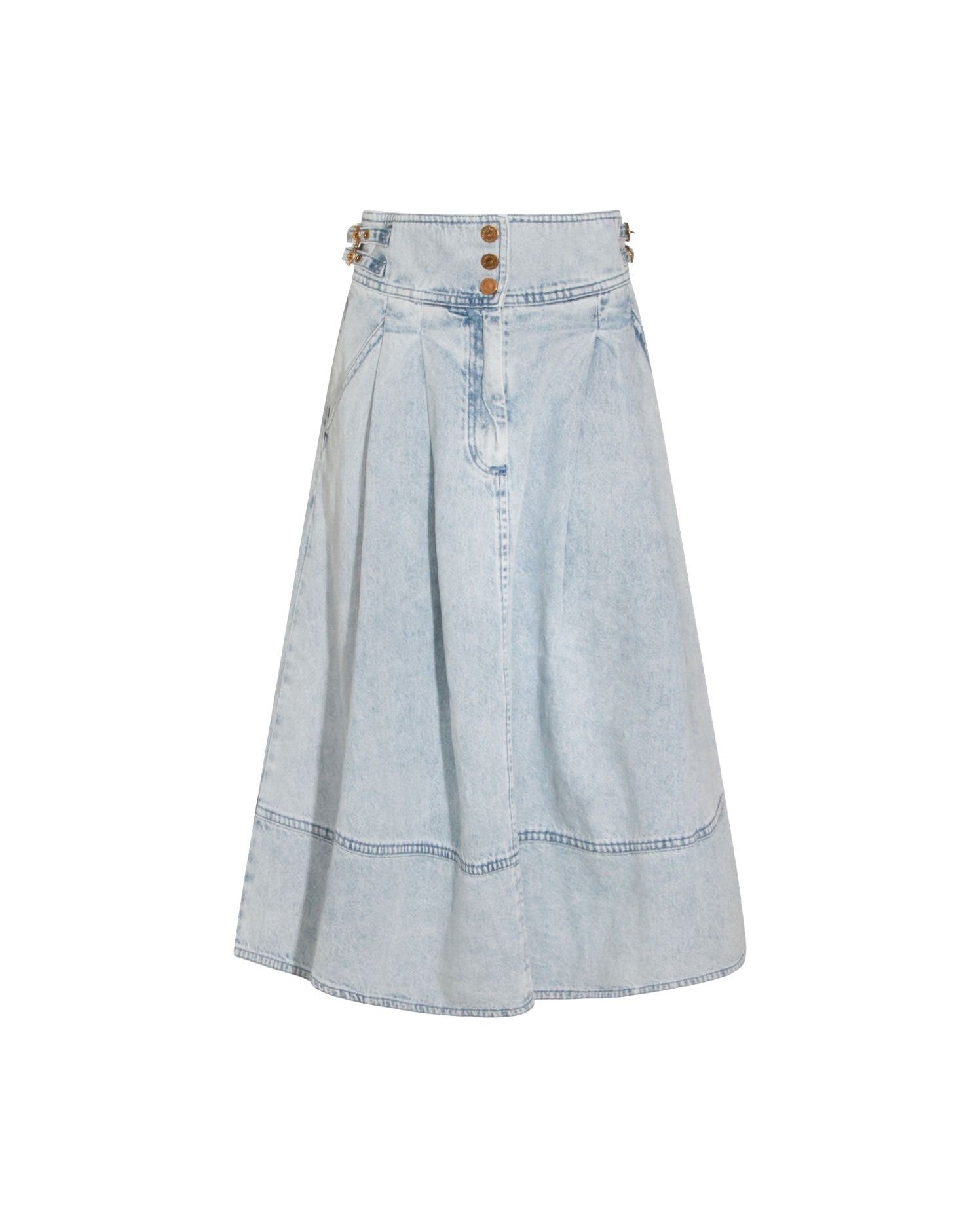 Zimmermann Clear Blue Skirt Glam Steals