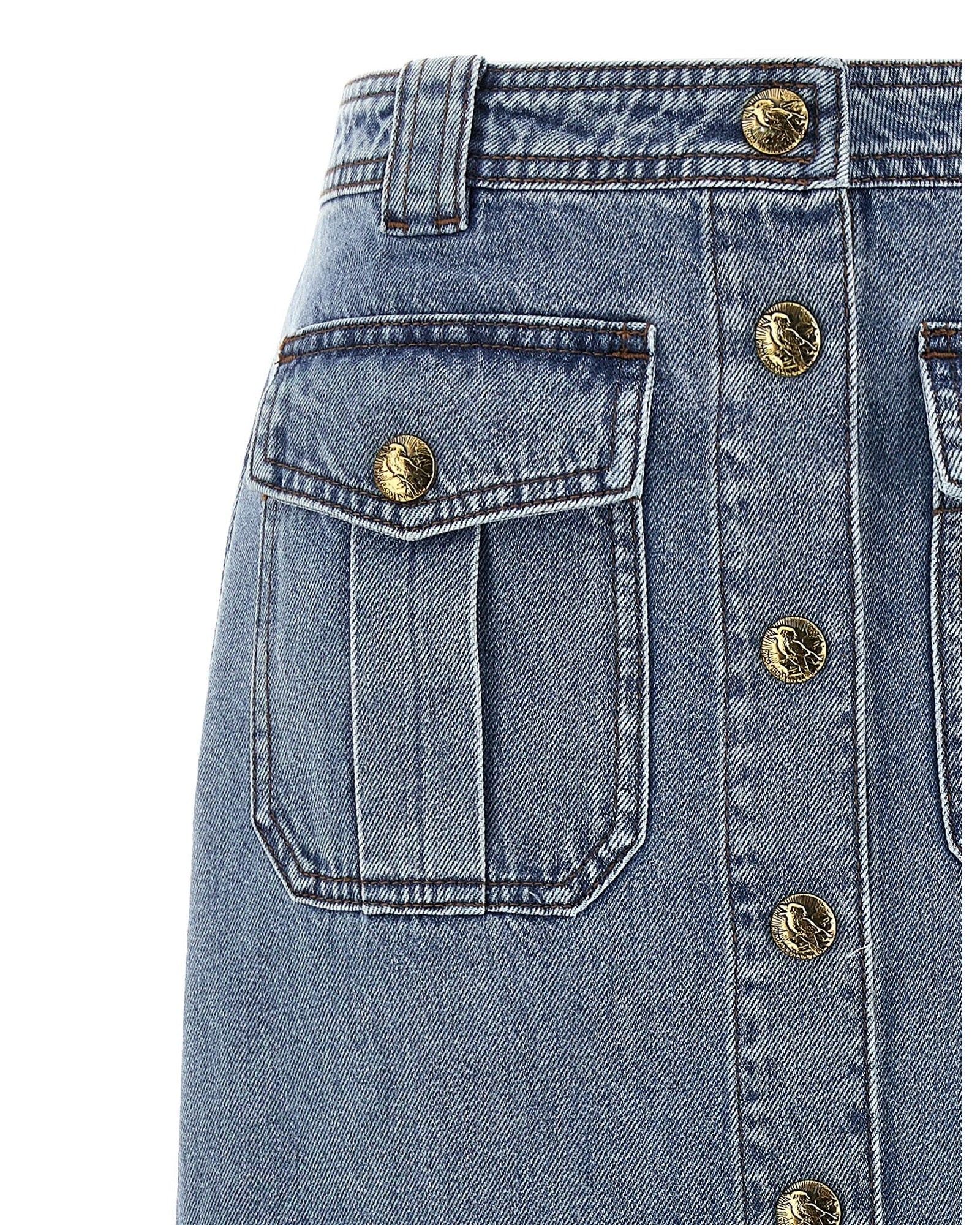 Zimmermann Denim Pencil Skirt Glam Steals