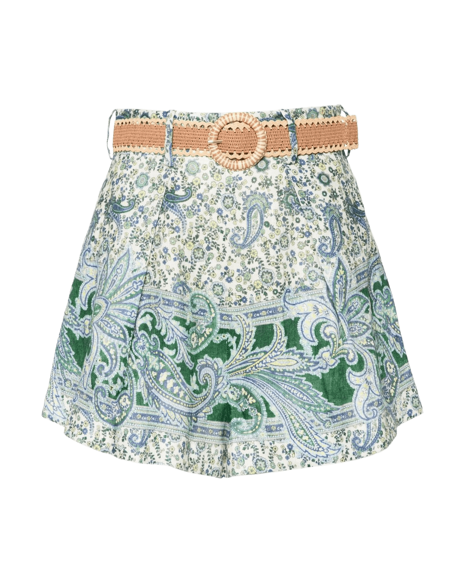 Zimmermann Green Shorts Glam Steals