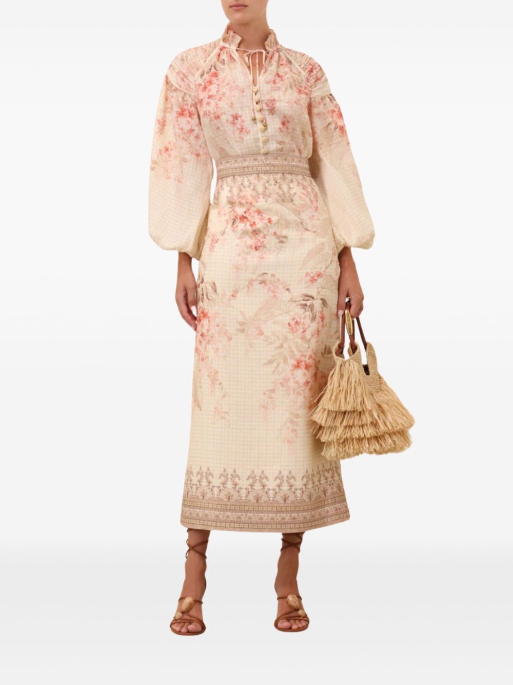 Zimmermann Illuminate Pencil Midi Skirt Glam Steals