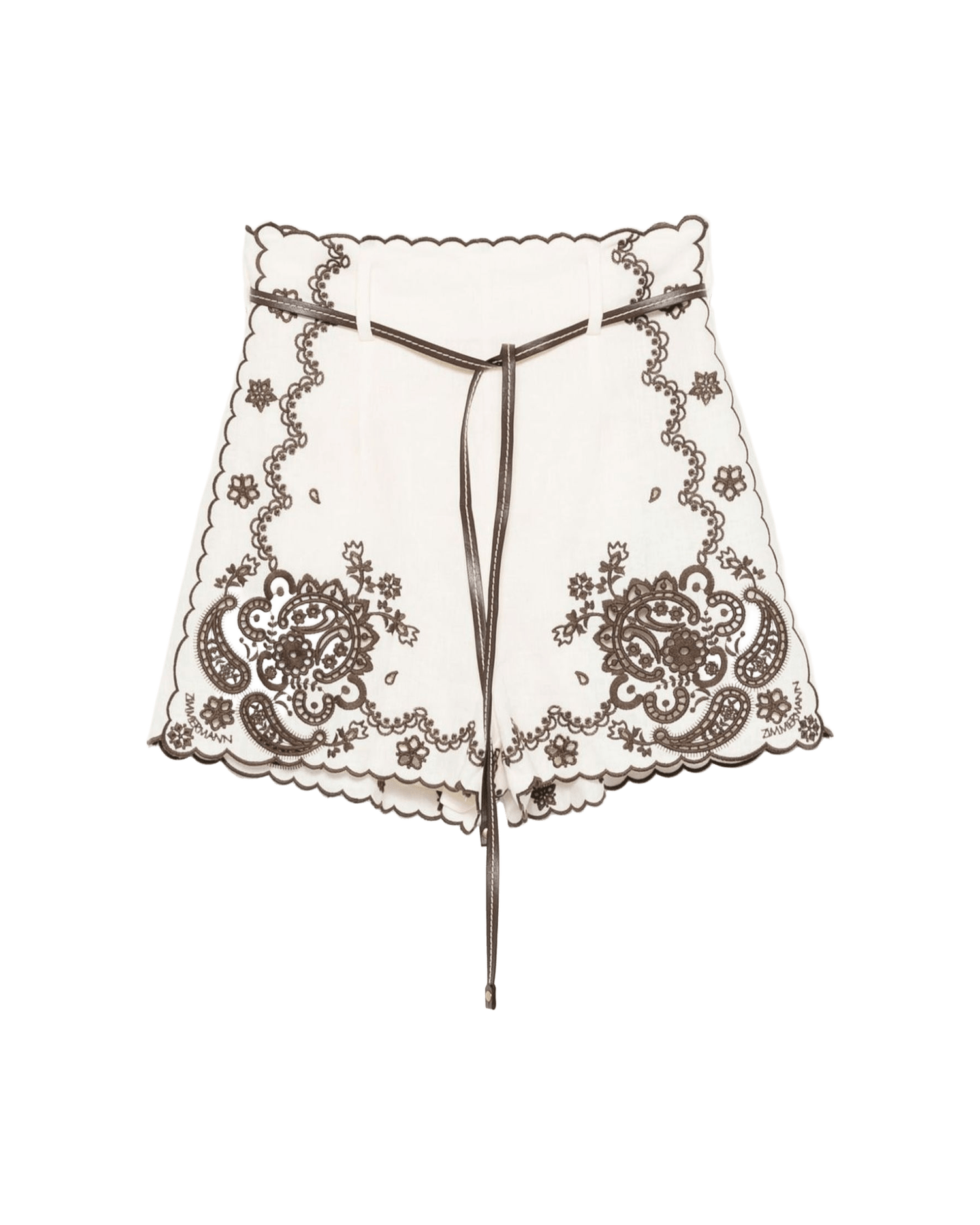 Zimmermann Shorts Ivory Glam Steals