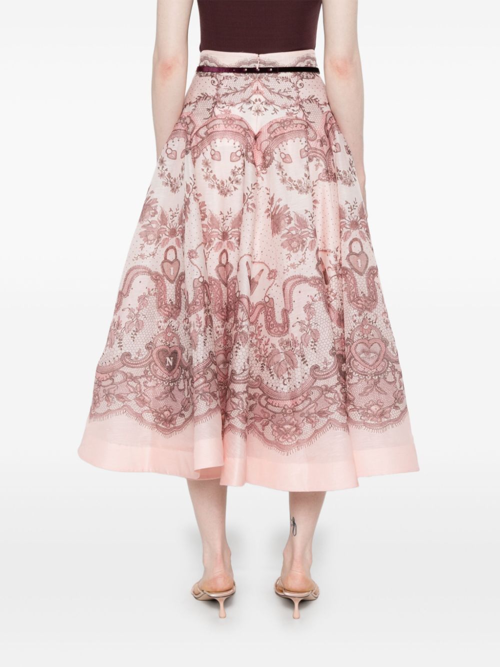 Zimmermann Pink Skirt Glam Steals