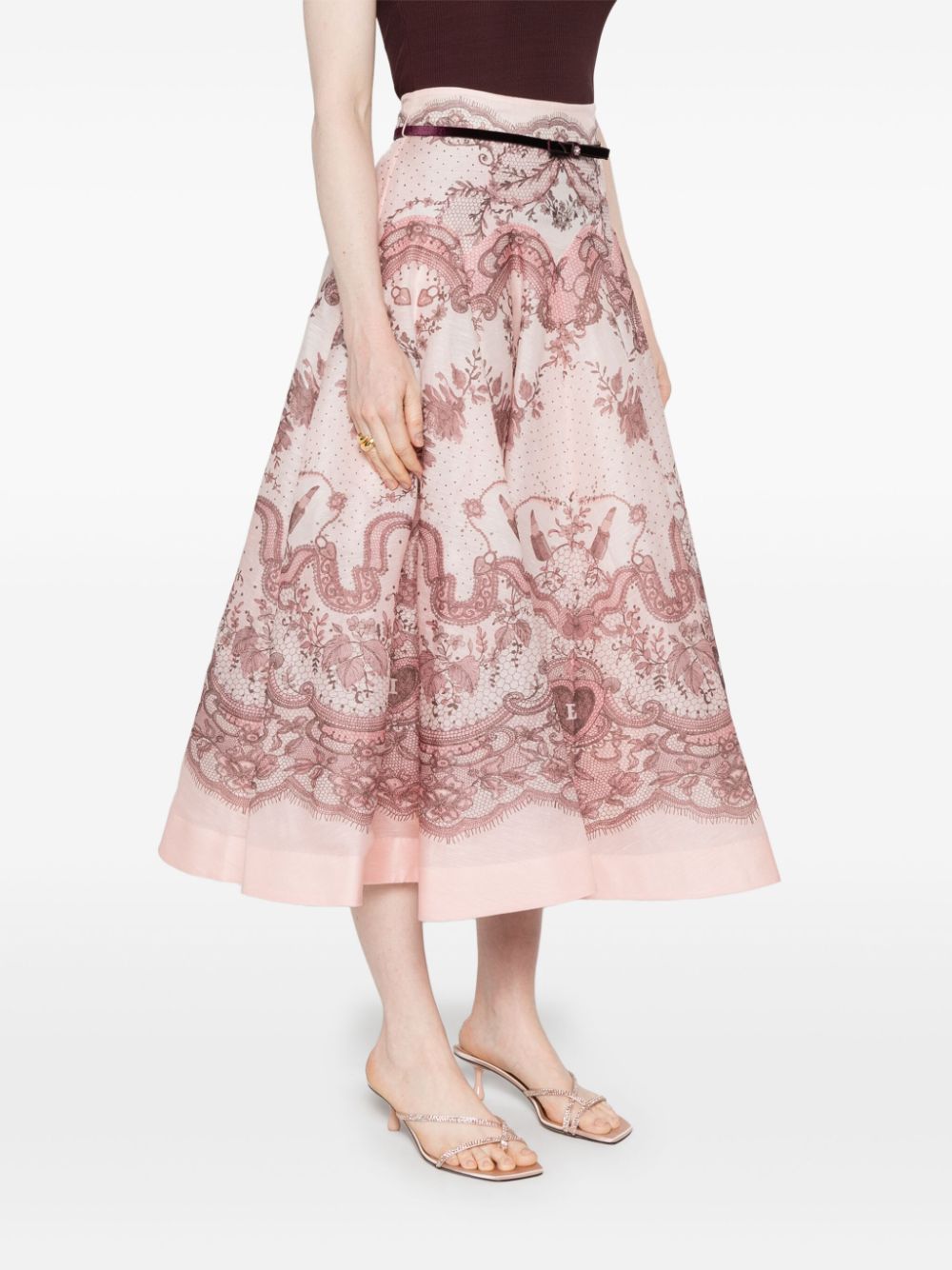 Zimmermann Pink Skirt Glam Steals