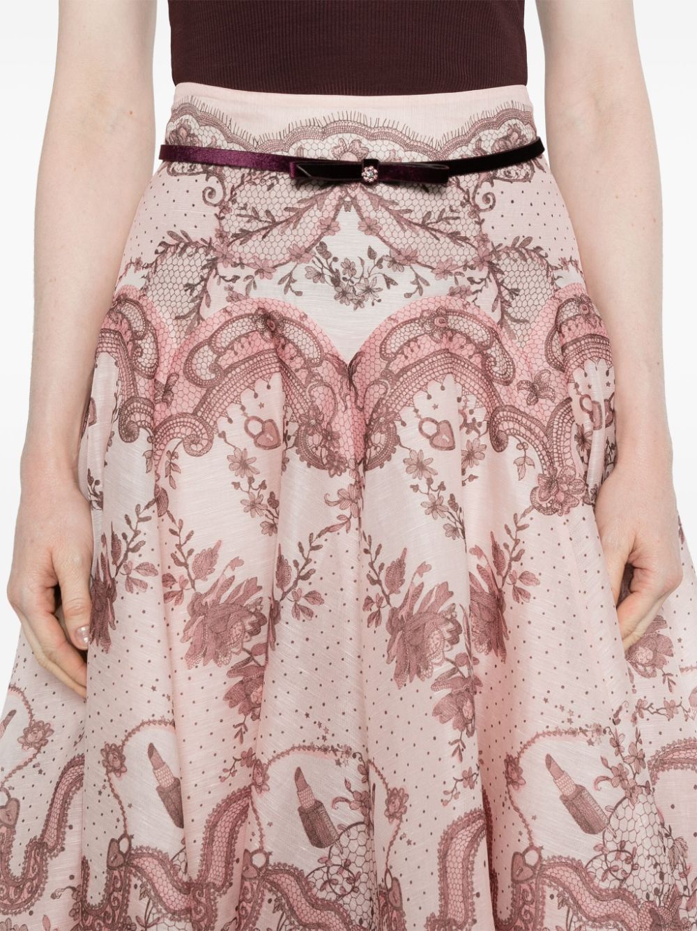 Zimmermann Pink Skirt Glam Steals