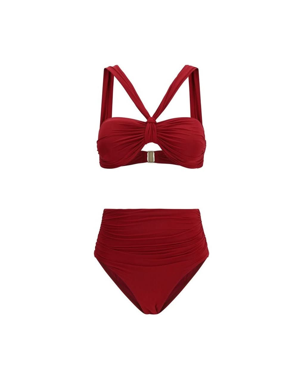 Zimmermann Polyester Bordeaux Bikini Set