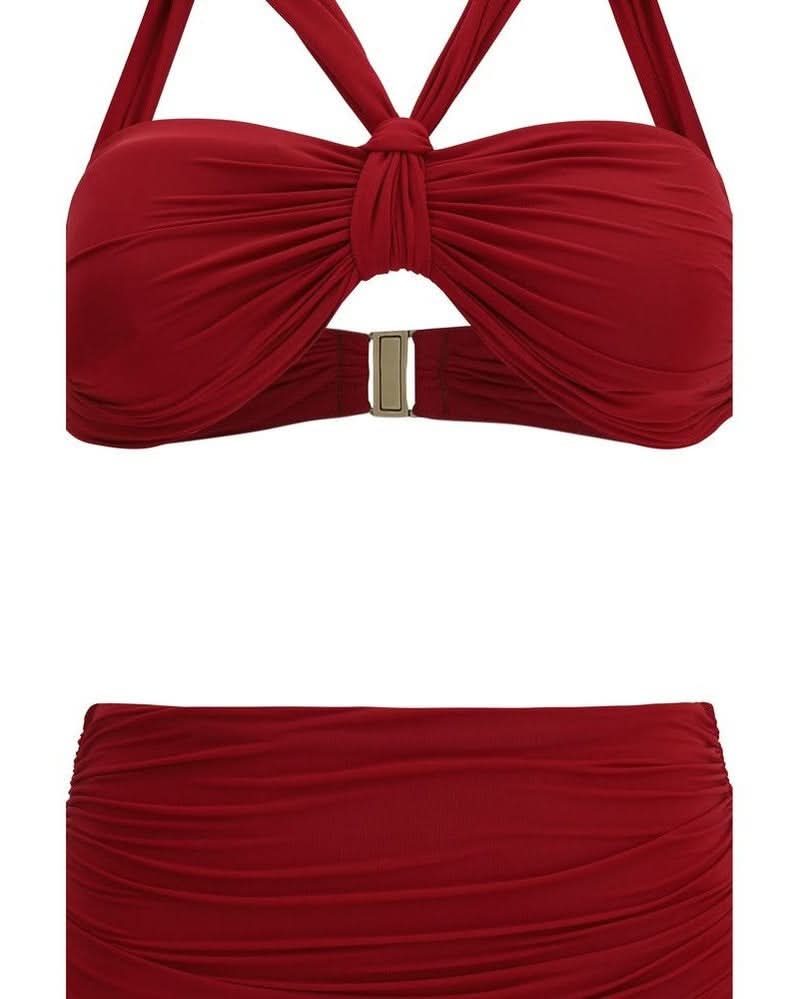 Zimmermann Polyester Bordeaux Bikini Set