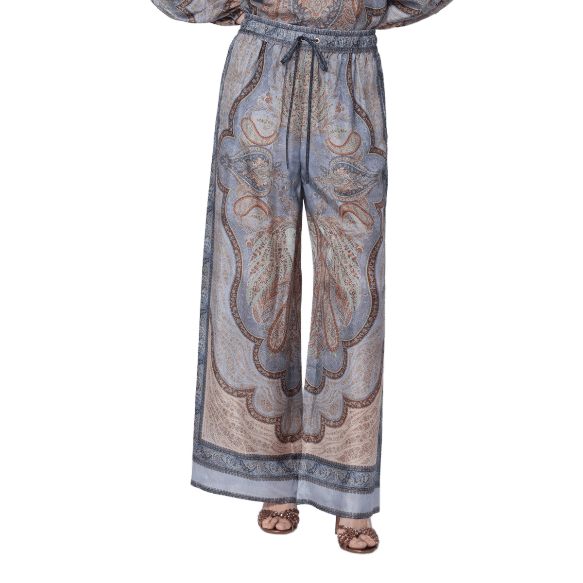 Zimmermann Wanderlust Trouser with Tapestry Print Glam Steals