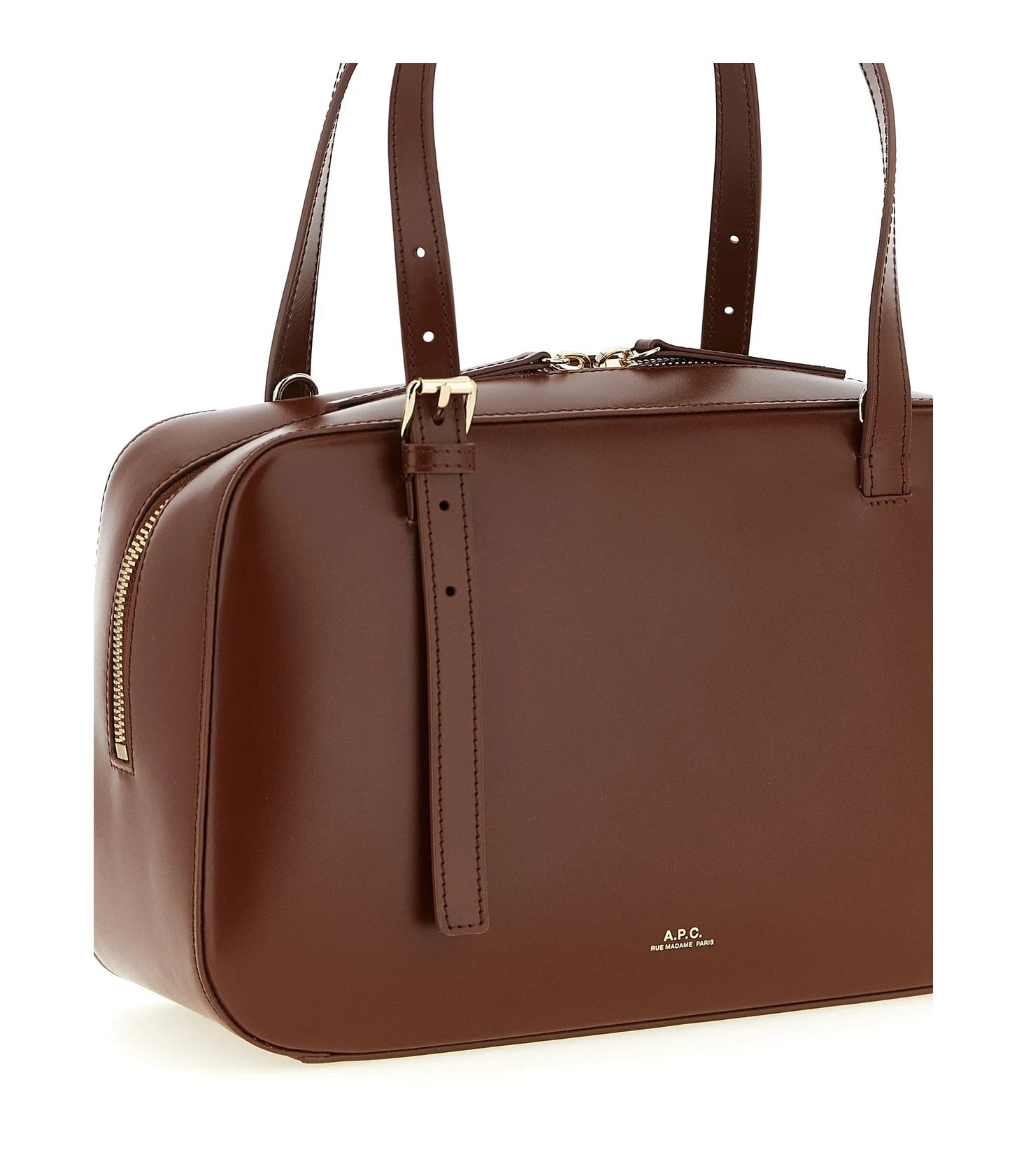 A.P.C. Satchel Bag in brown, Cow Leather — view 3