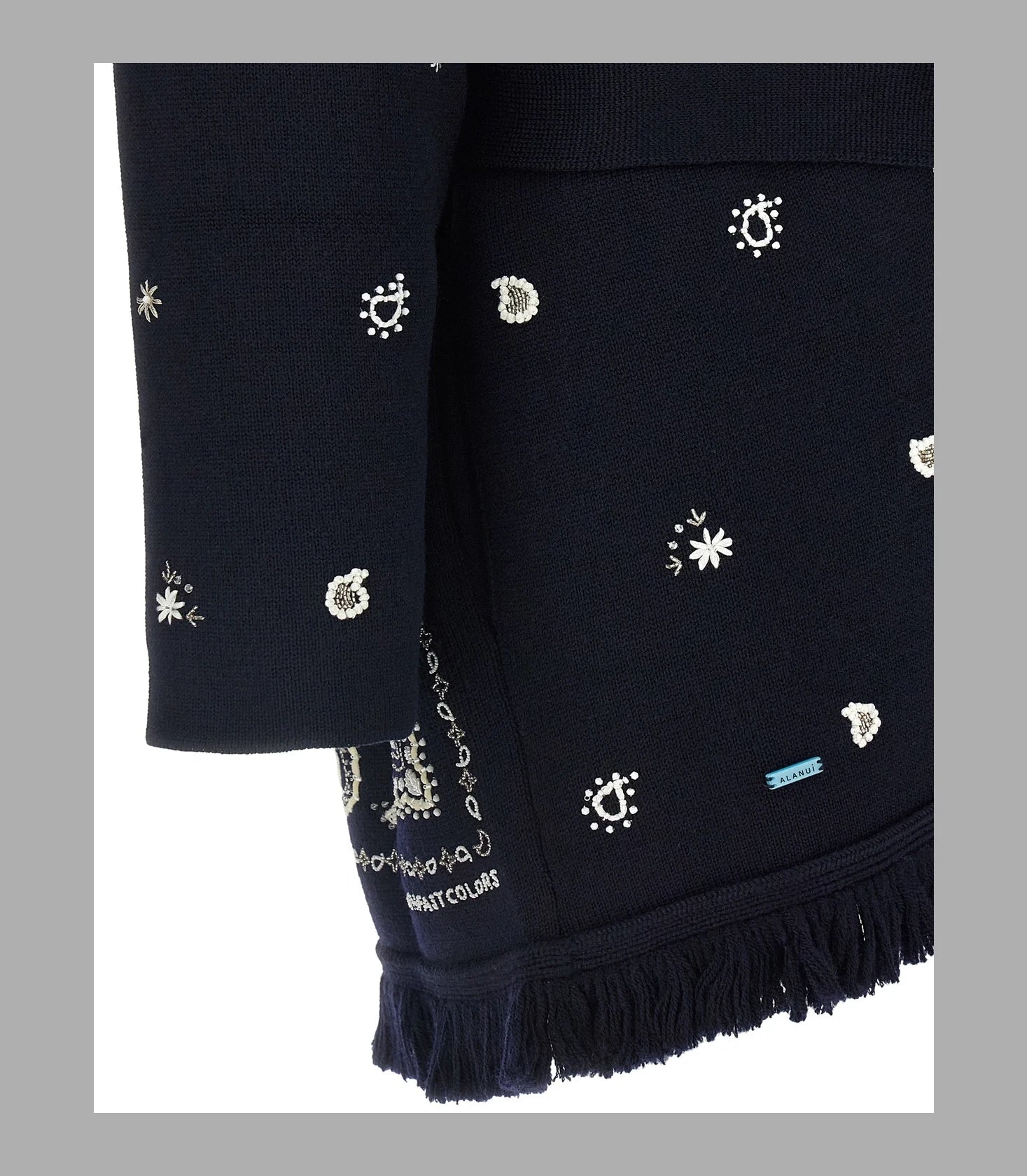 Alanui Cardigan in blue, Virgin Wool β view 4