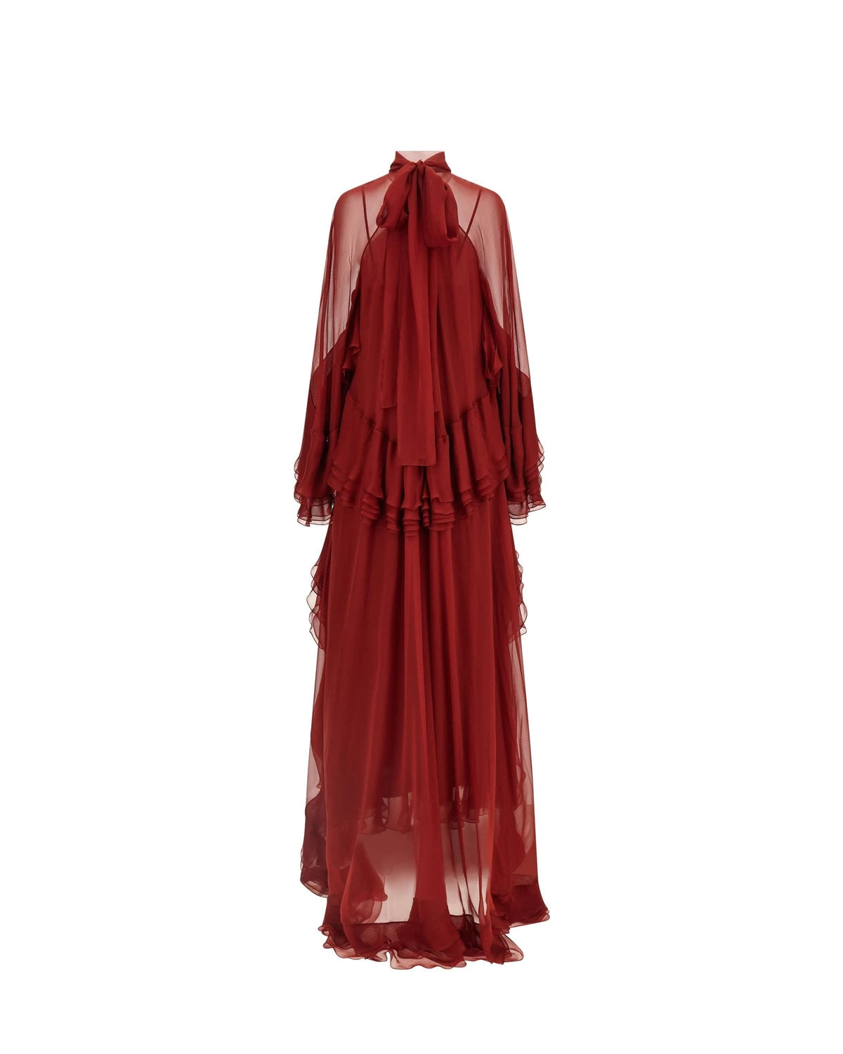 Alberta Ferretti Dresse in red, Silk โ view 2