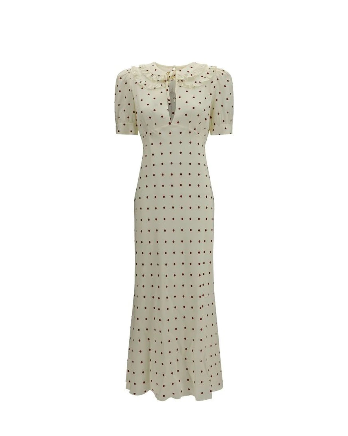 Alessandra Rich Dresse in beige, Silk