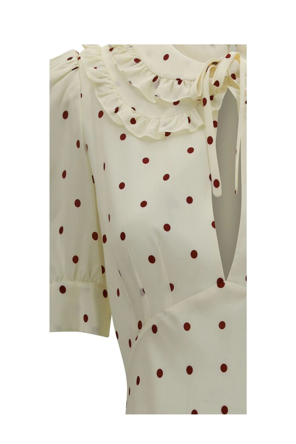 Alessandra Rich Dresse in beige, Silk — view 3