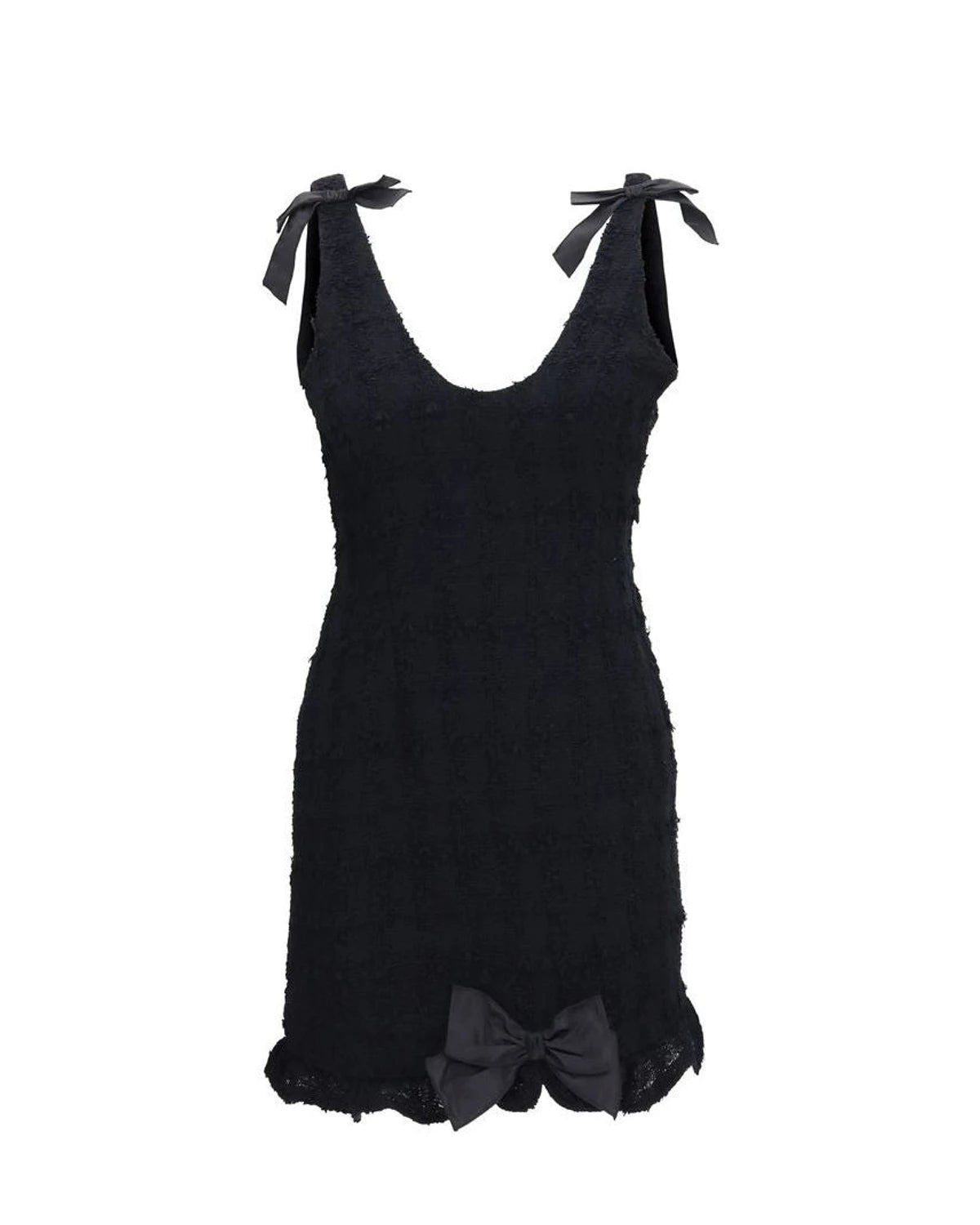 Alessandra Rich Dresse in black, Cotton