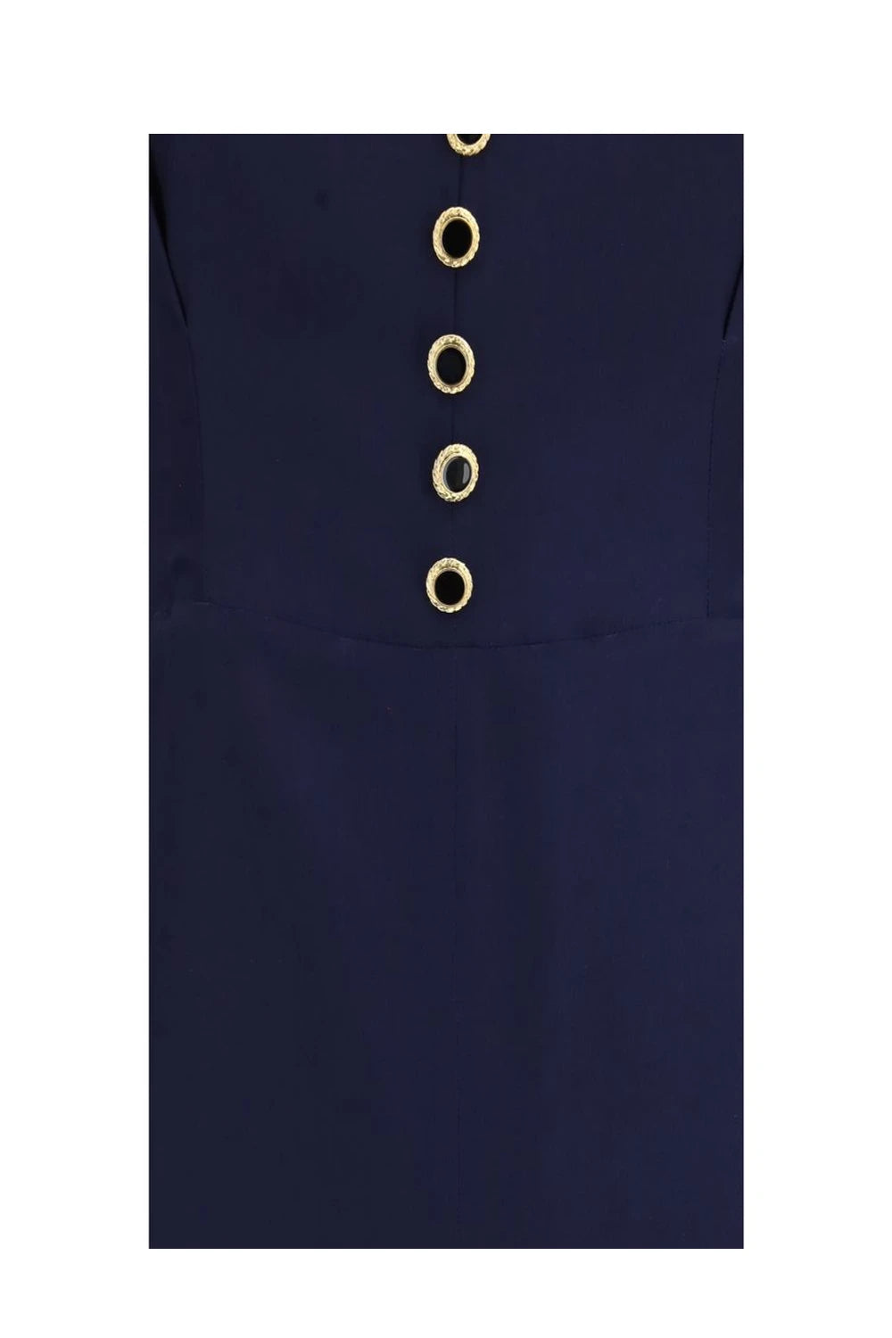 Alessandra Rich Dresse in navy, Silk β view 3