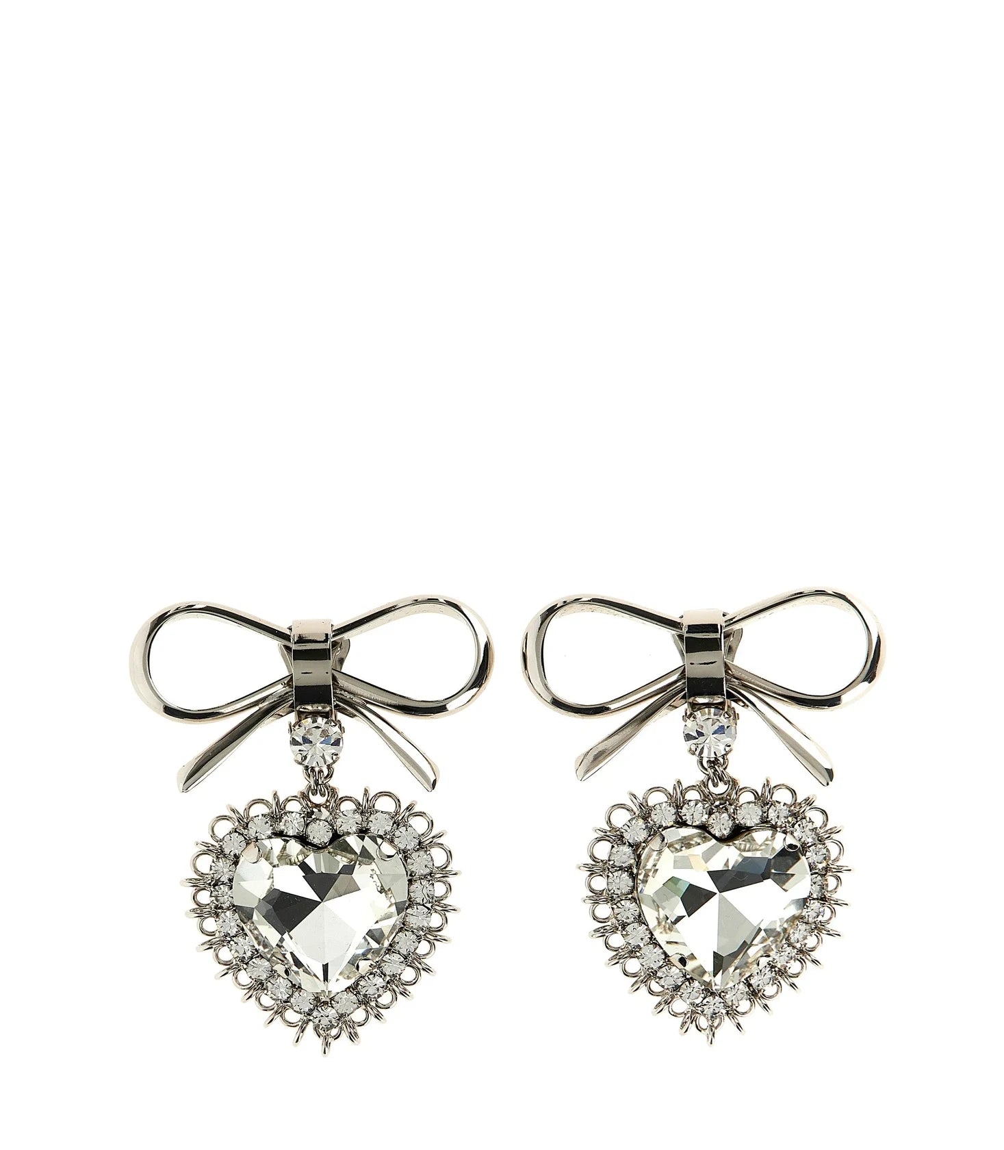 Alessandra Rich Earring in silver, Glass