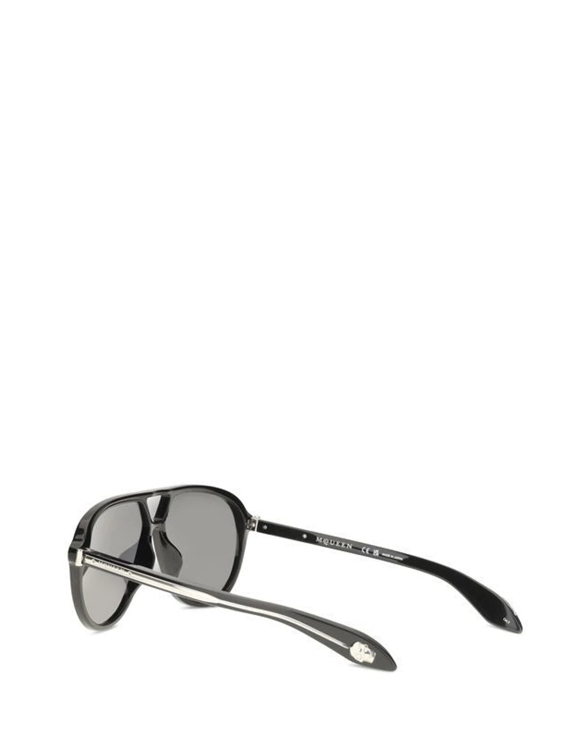 Alexander McQueen Sunglasse in black, Acetate — view 3