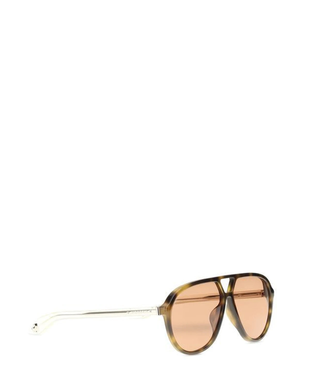 Alexander McQueen Sunglasse in brown, Acetate — view 2