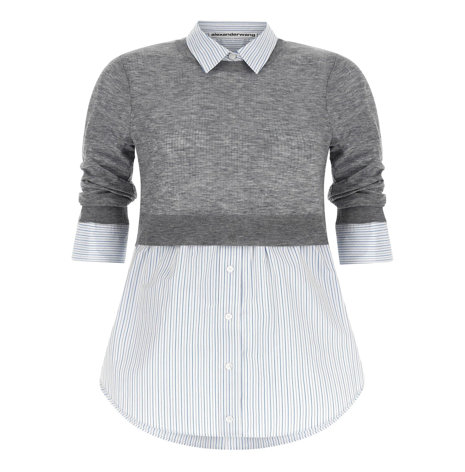 Alexander Wang Dress Shirt in gray, Wool