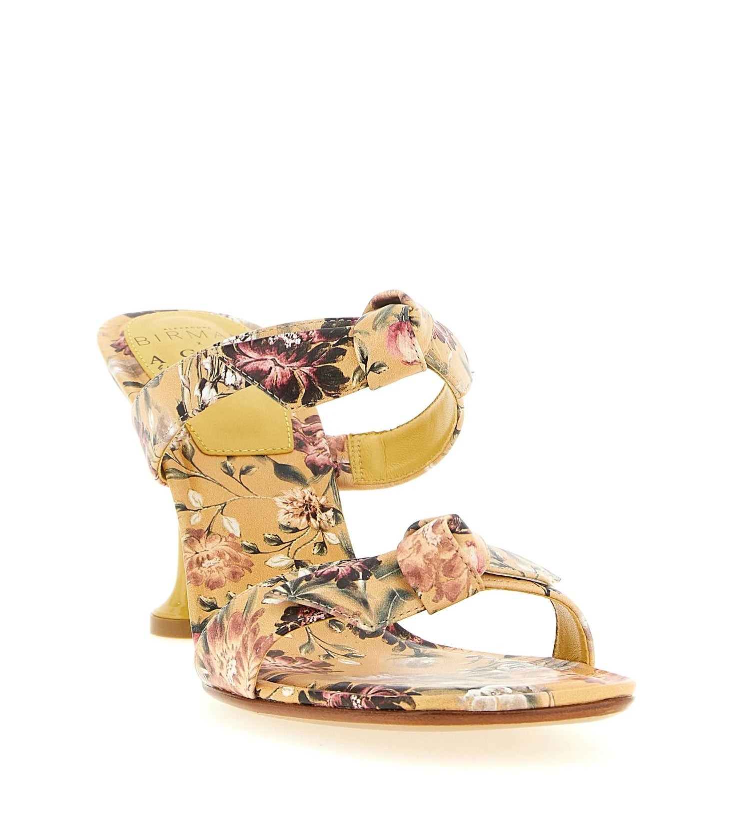 Alexandre Birman Cowhide Beige Stiletto Sandals