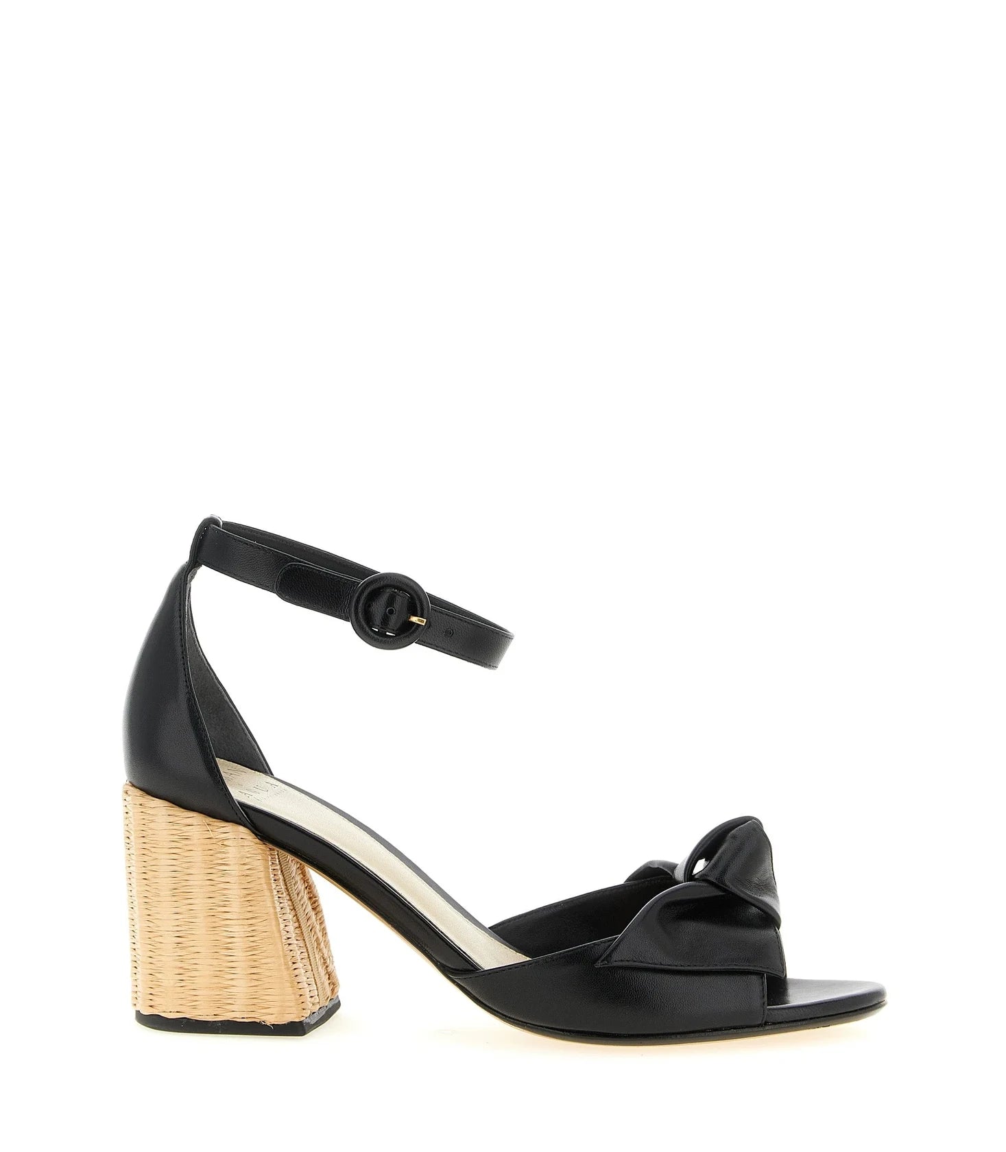 Alexandre Birman Cowhide Black Stiletto Sandals