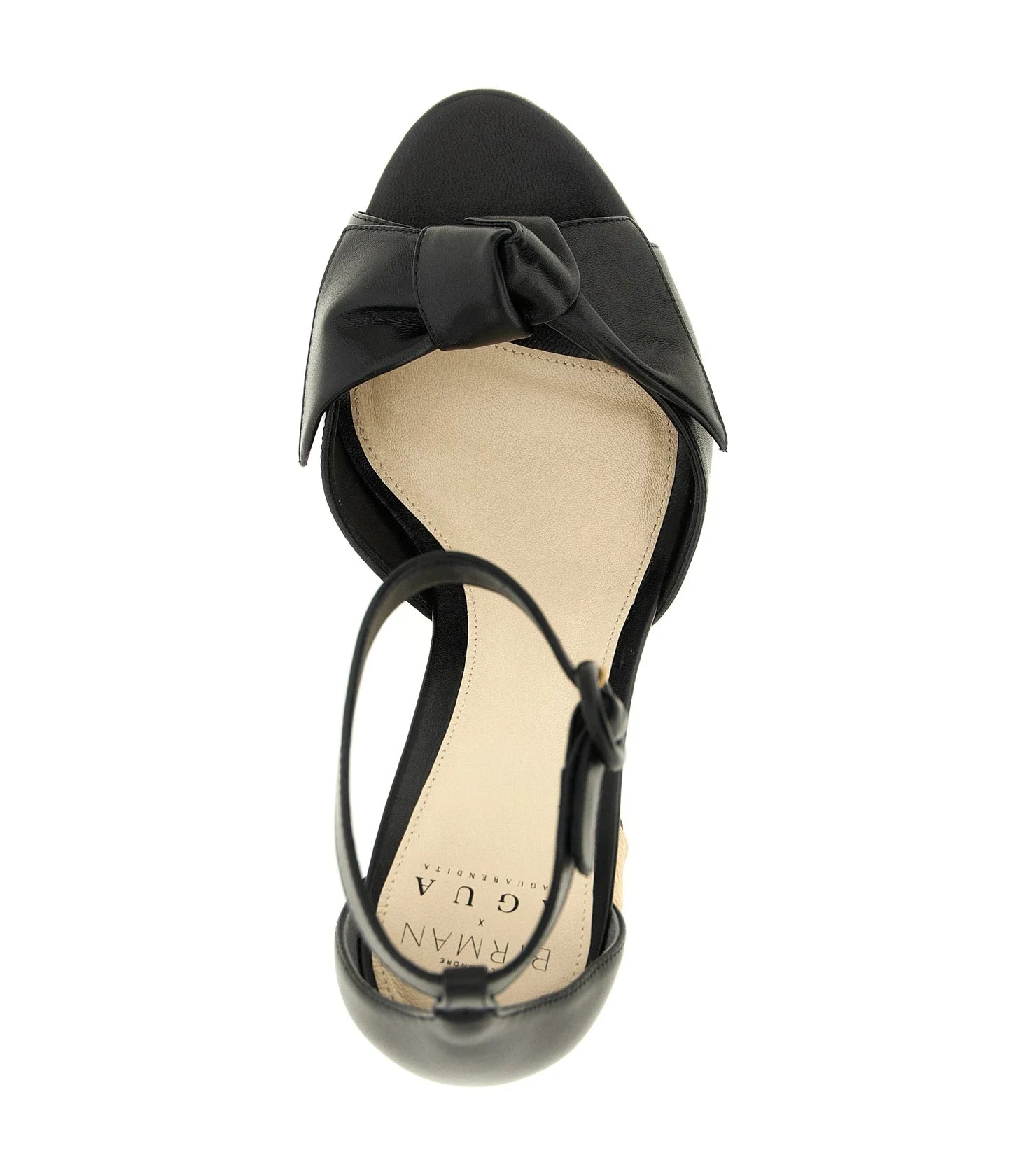 Alexandre Birman Cowhide Black Stiletto Sandals