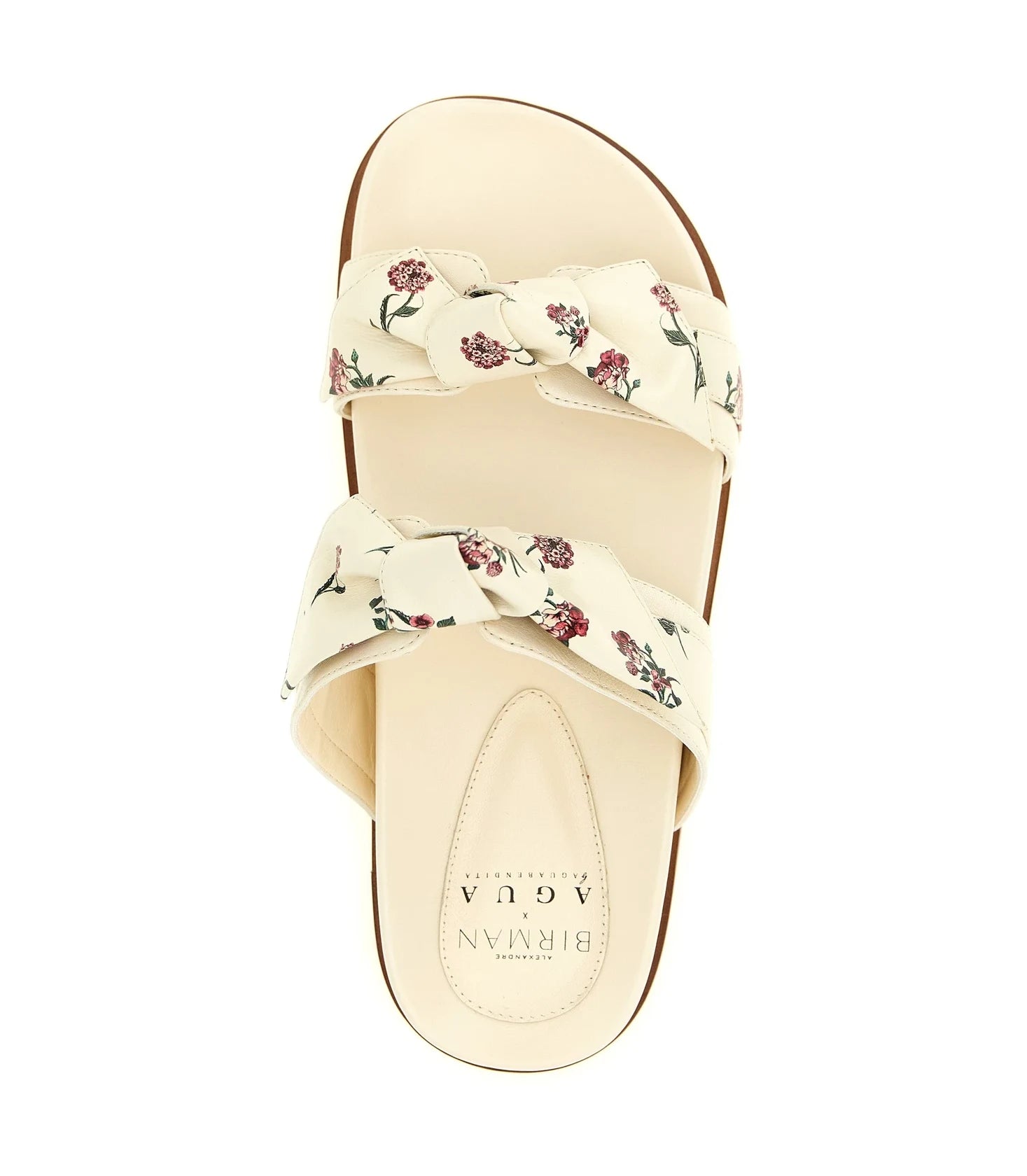 Alexandre Birman Cowhide White Slides