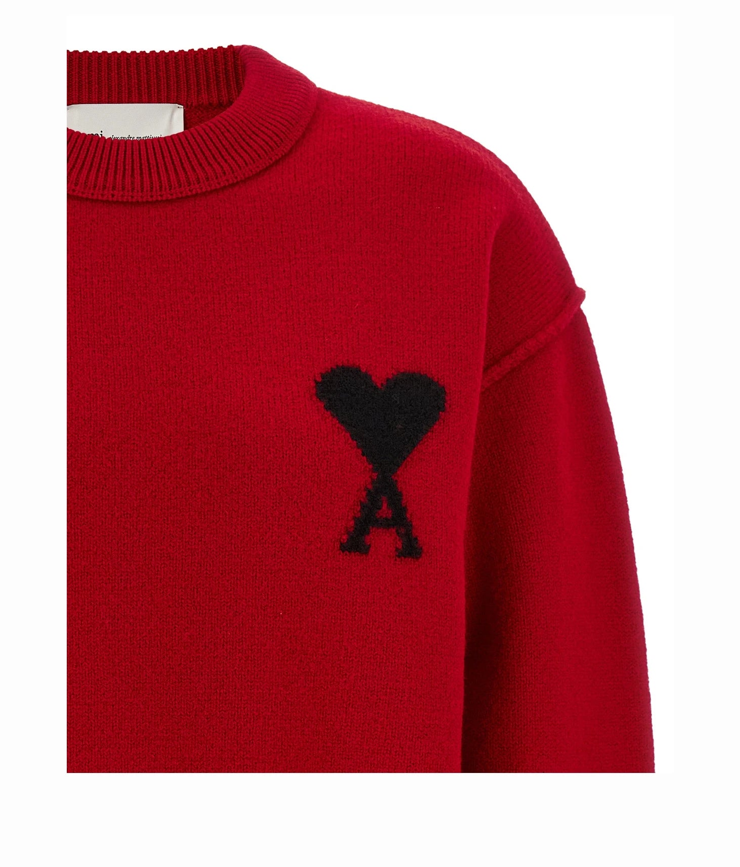 Ami Paris Sweater in red, Wool — view 3