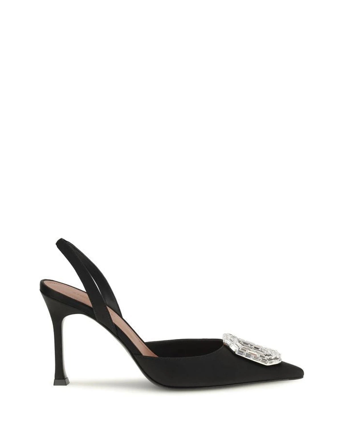 Amina Muaddi Pumps in black, Silk Satin