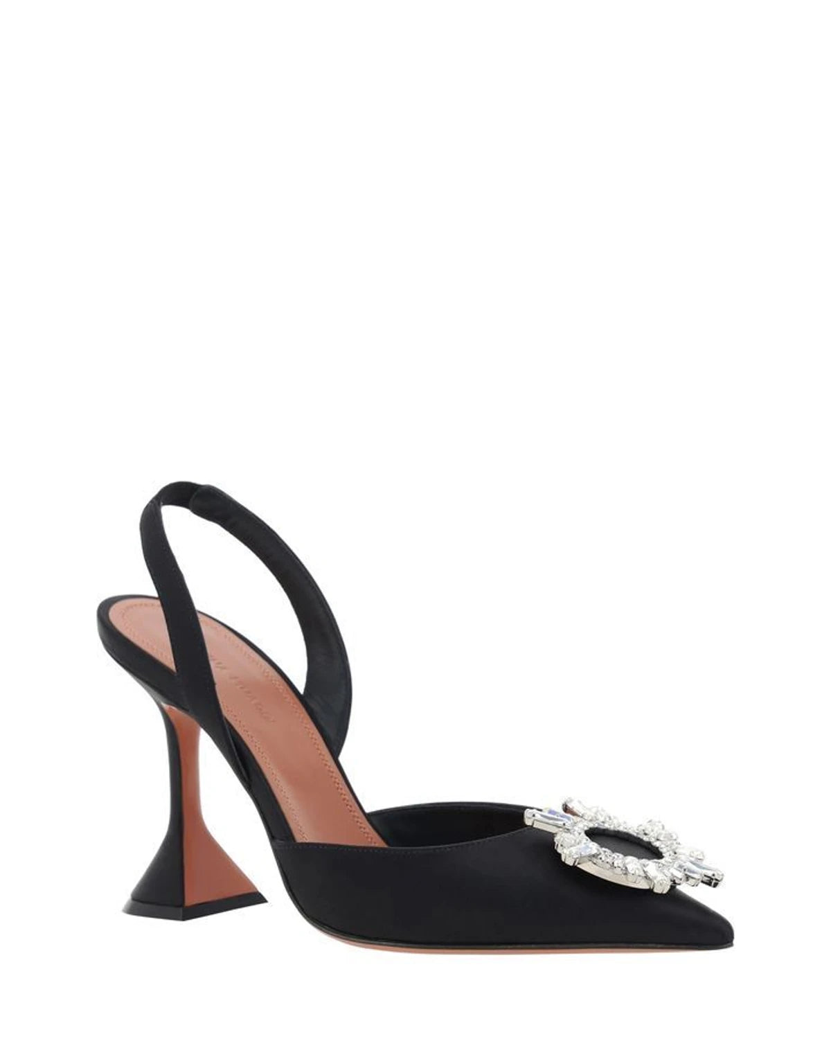 Amina Muaddi Pumps in black, Silk Satin — view 2