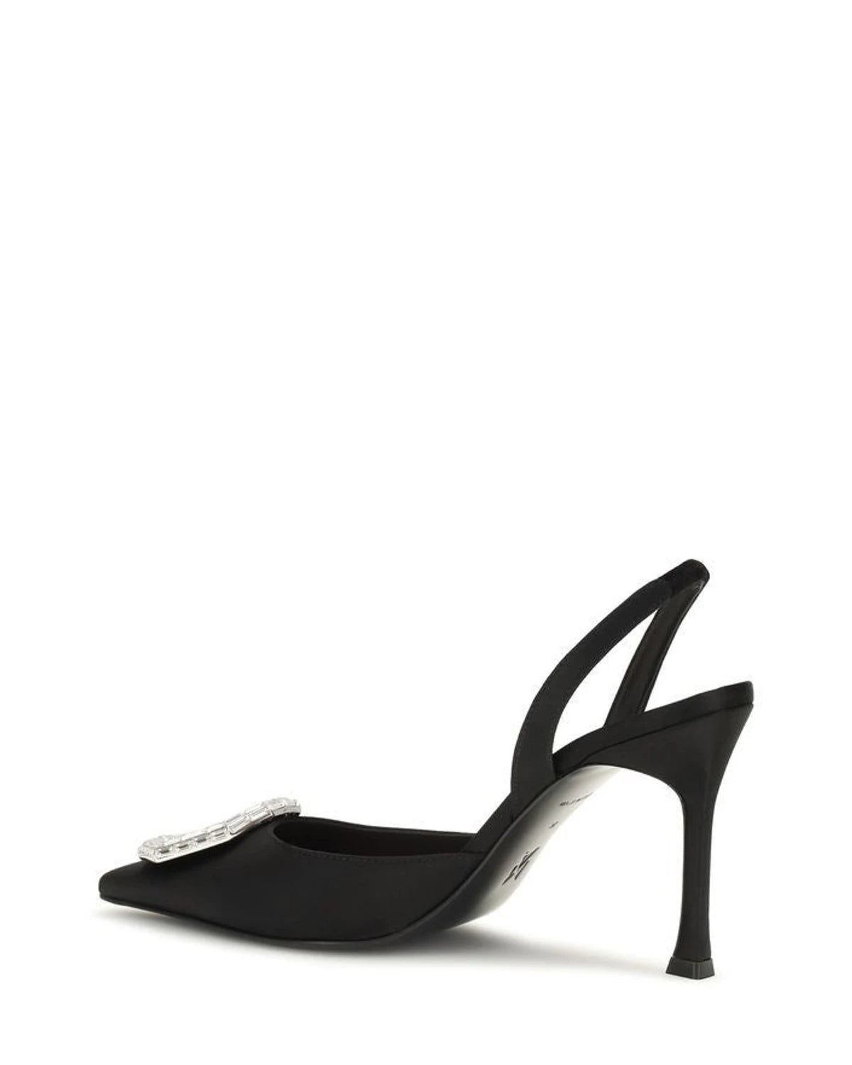Amina Muaddi Pumps in black, Silk Satin — view 3