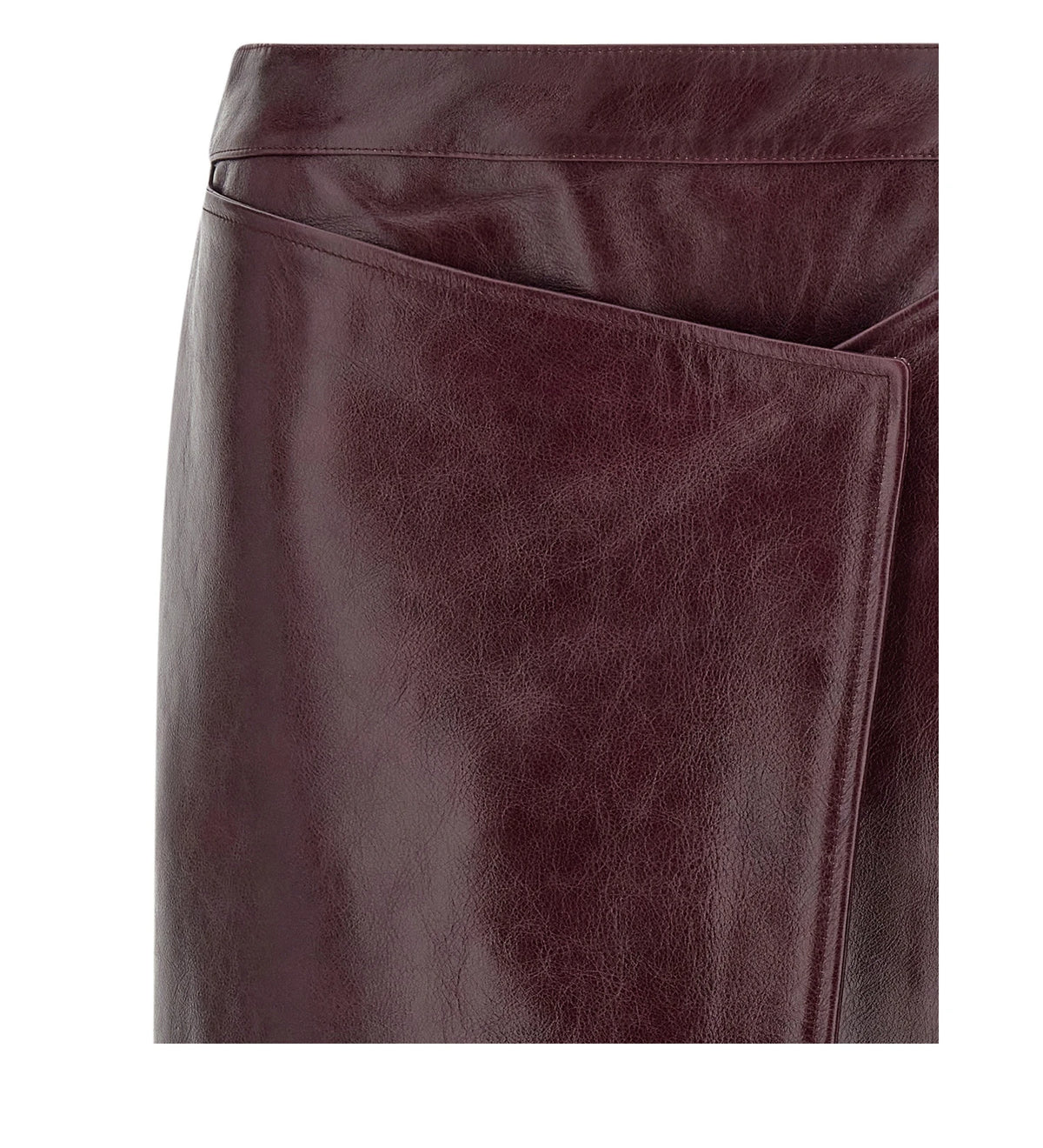 Armarium Skirt in red, Cow Leather — view 4