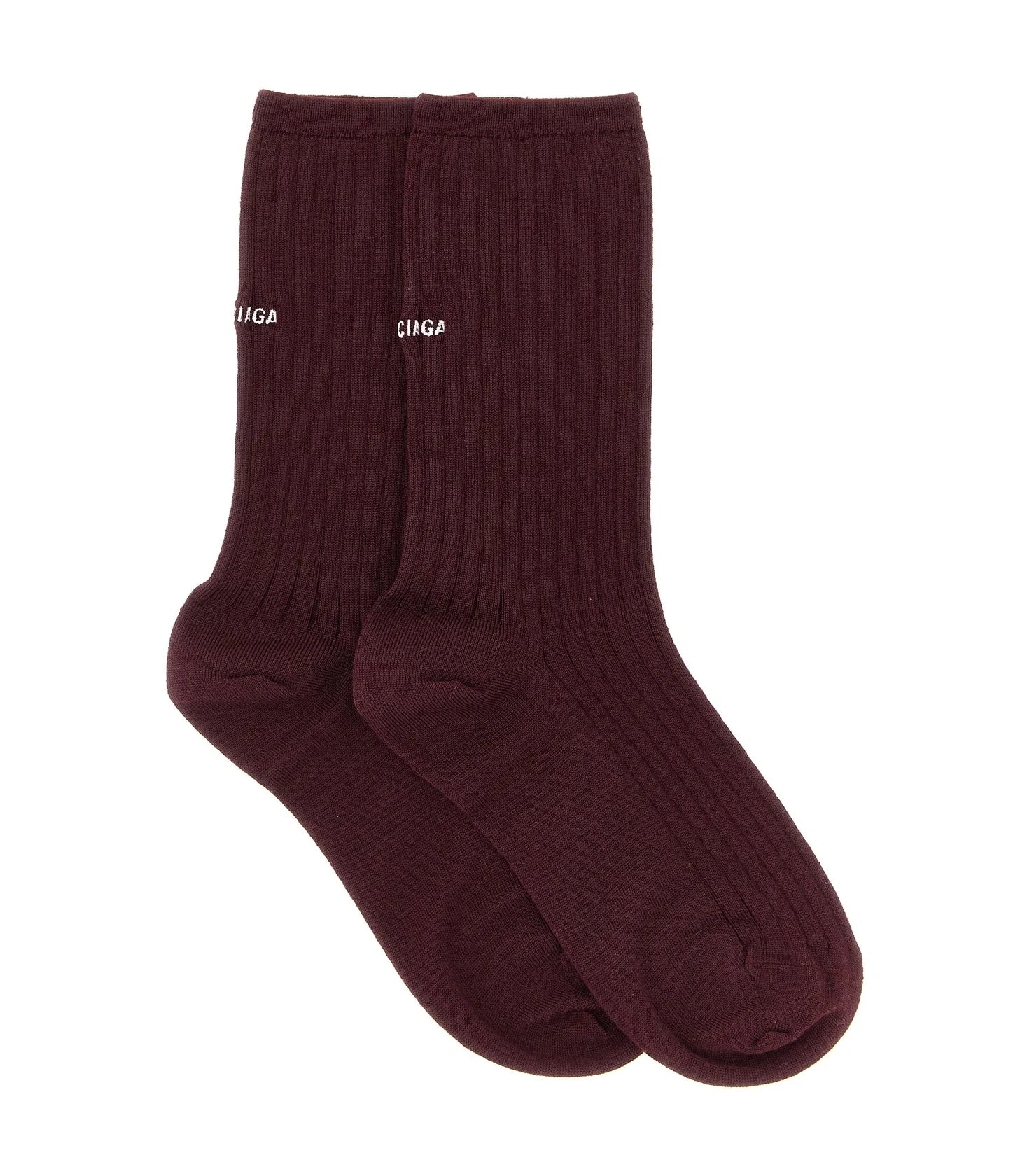 Balenciaga Crew Sock in red, Wool