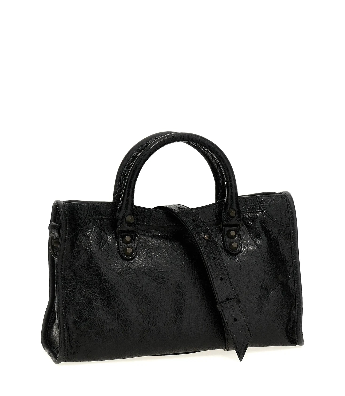 Balenciaga Satchel Bag in black, Lamb Leather — view 2