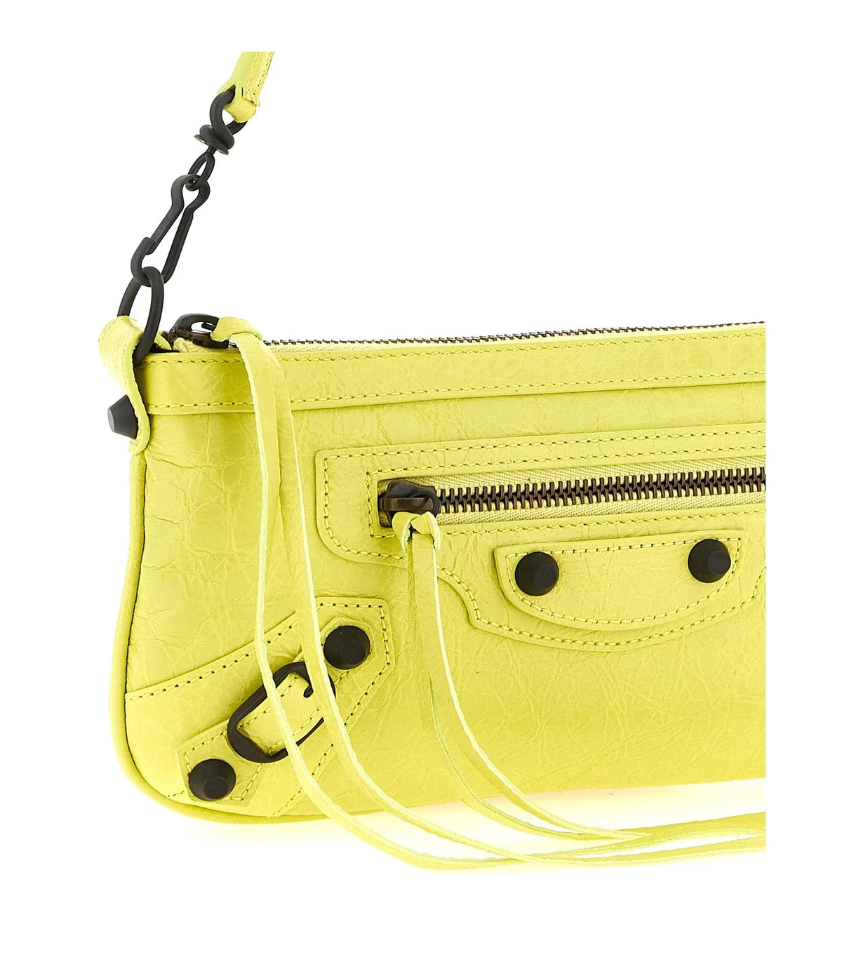 Balenciaga Shoulder Bag in yellow, Lamb Leather — view 3