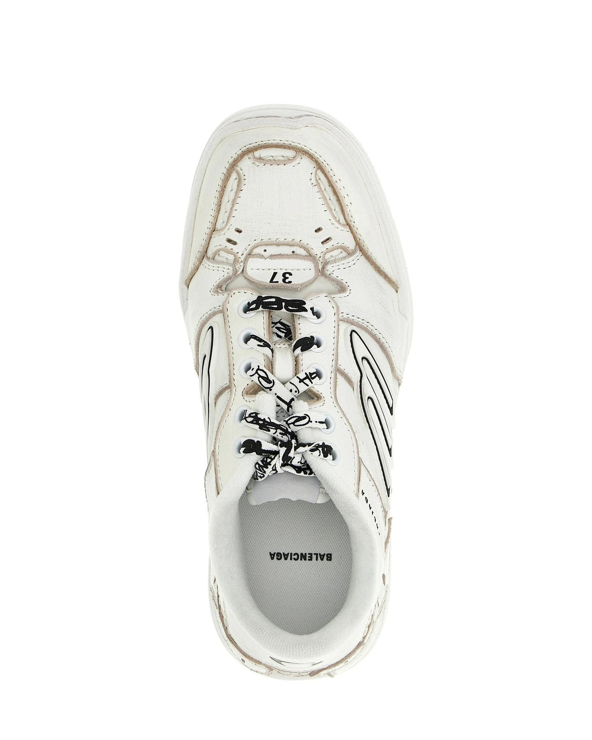 Balenciaga Sneakers in white, Calf Leather — view 4