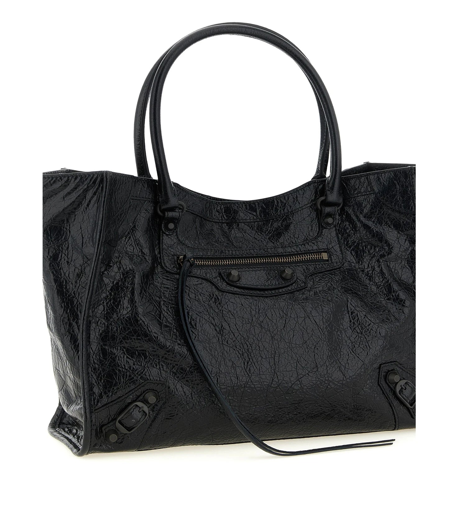 Balenciaga Tote Bag in black, Lamb Leather — view 3