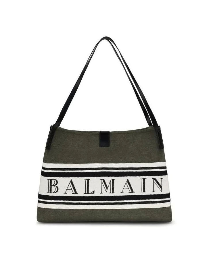 Balmain Black Cotton Handbag Glam Steals