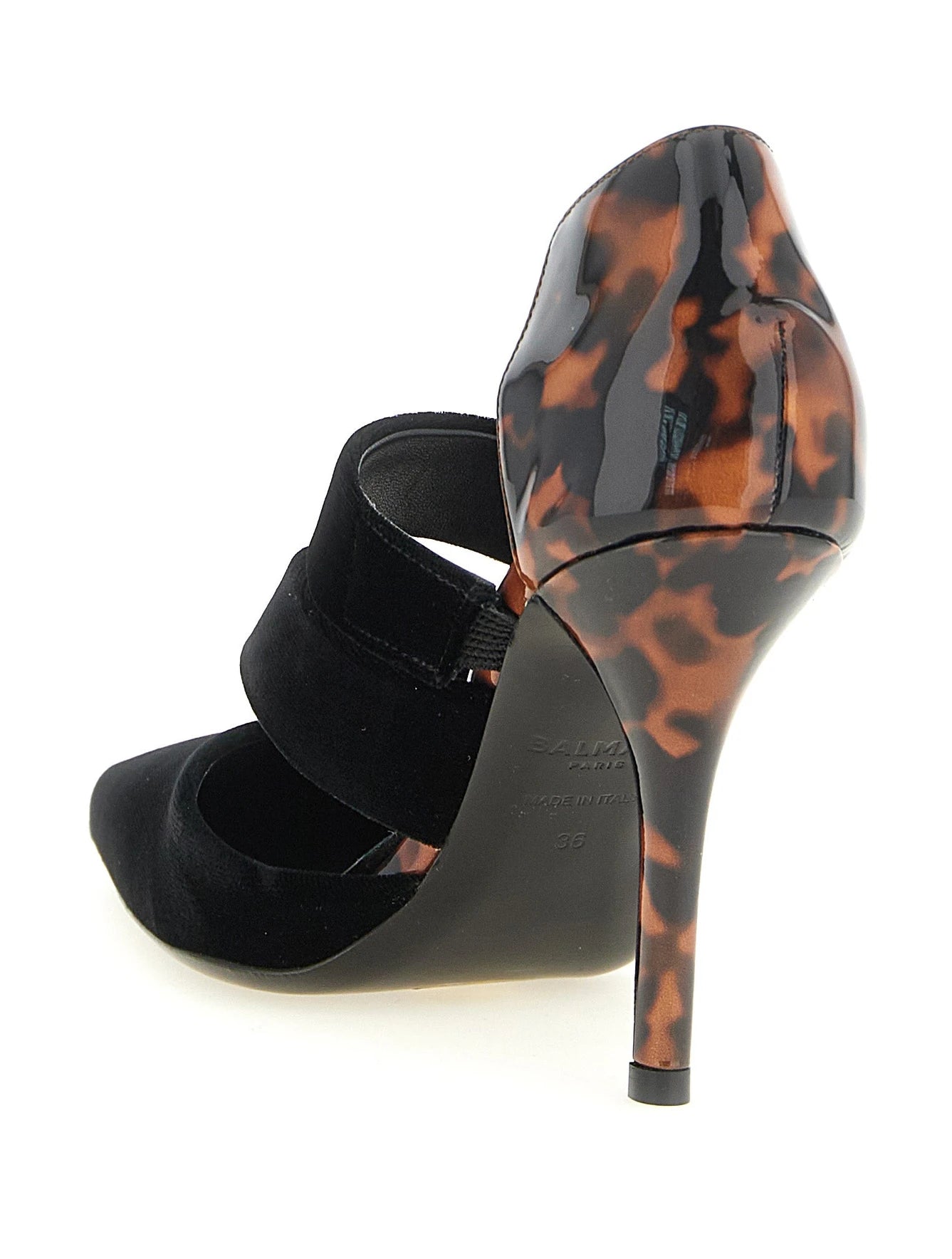 Balmain Pumps in black, Viscose — view 3