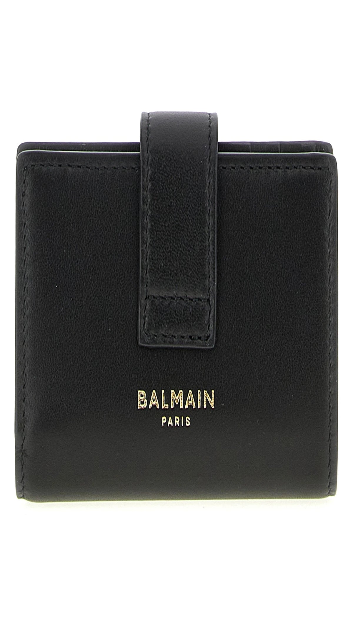 Balmain Wallet in black, Lamb Leather — view 2