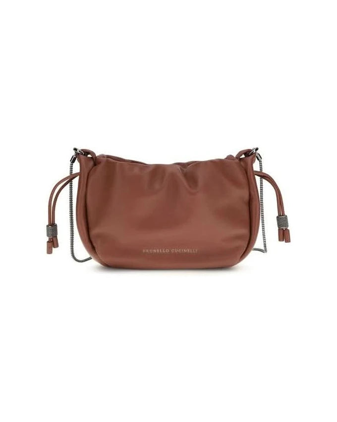 Brown Calf Leather Bos Taurus Shoulder Bag Glam Steals