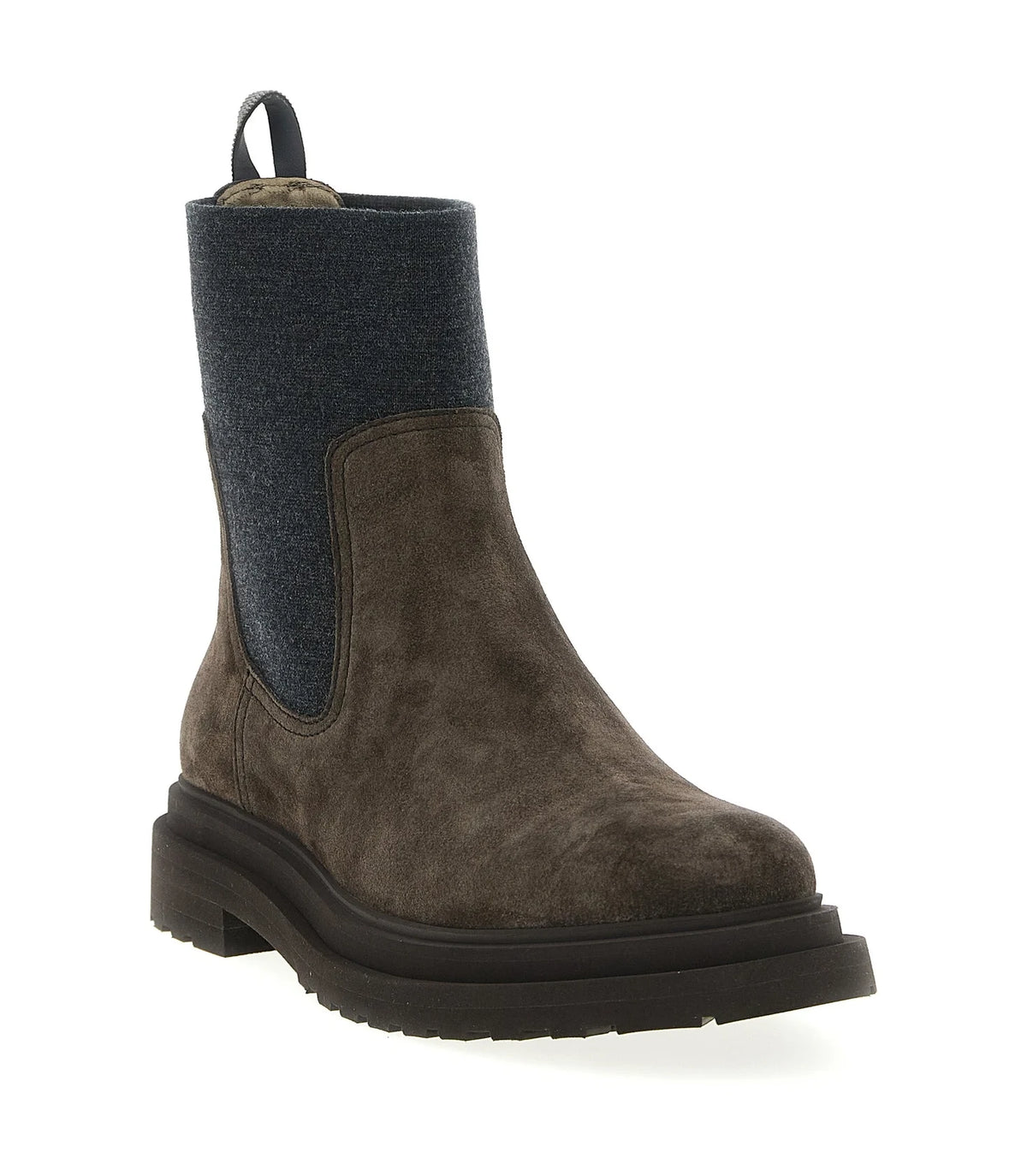Brunello Cucinelli Ankle Boots in brown, Calfskin Leather — view 2