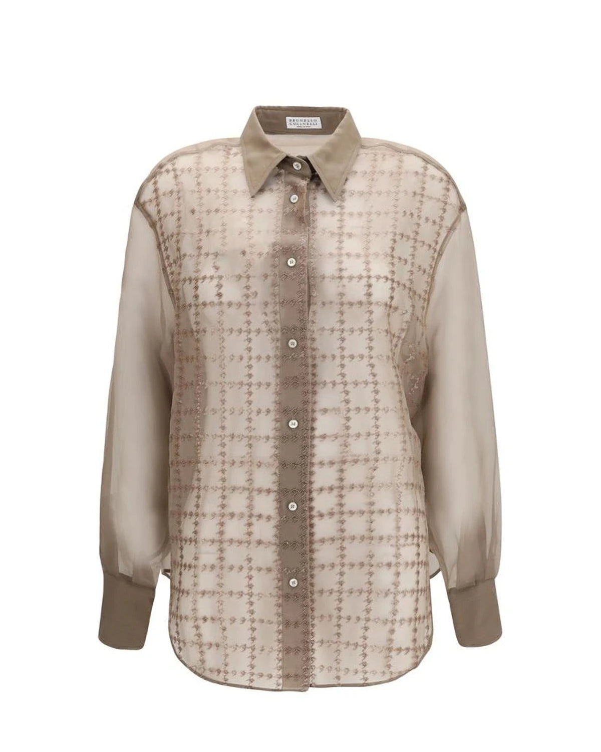 Brunello Cucinelli Blouse in beige, Silk