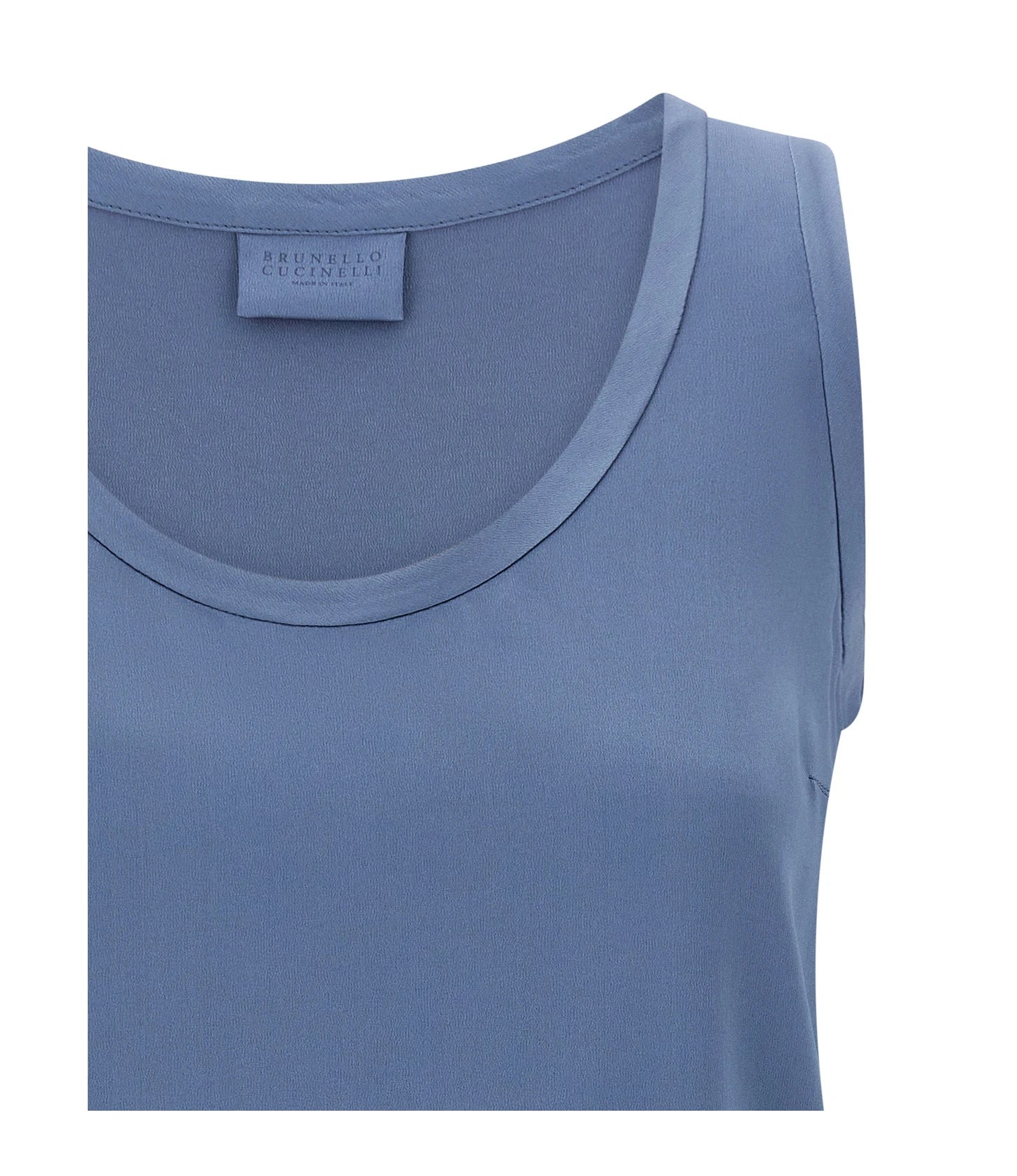 Brunello Cucinelli Blouse in blue, Silk — view 3
